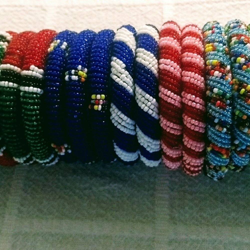 Blue Beaded Bracelet
